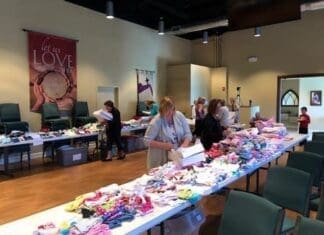 Hope on the Beach Extends Ministry Blessing New Moms Both Tables