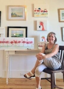 C Gray In Her Studio