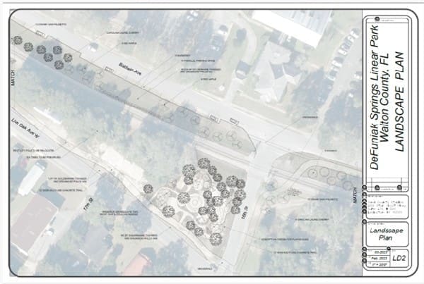 Scenic Walton Presents Conceptual Design for Linear Park in West DeFuniak Springs Defuniak Linear Park Plan Page Playground