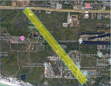30a West Gateway Project Map